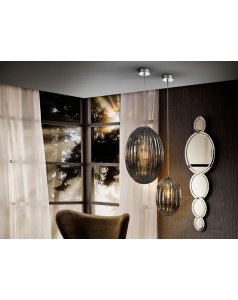 colgante de techo 1 led ovila 752176 smoke Ø20 de schuller  colgante de techo 1 led ovila 752176 smoke Ø20 de schuller