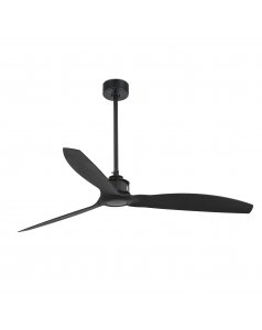 ventilador de techo justfan motor dc 32100 negro palas negro  1280 de faro