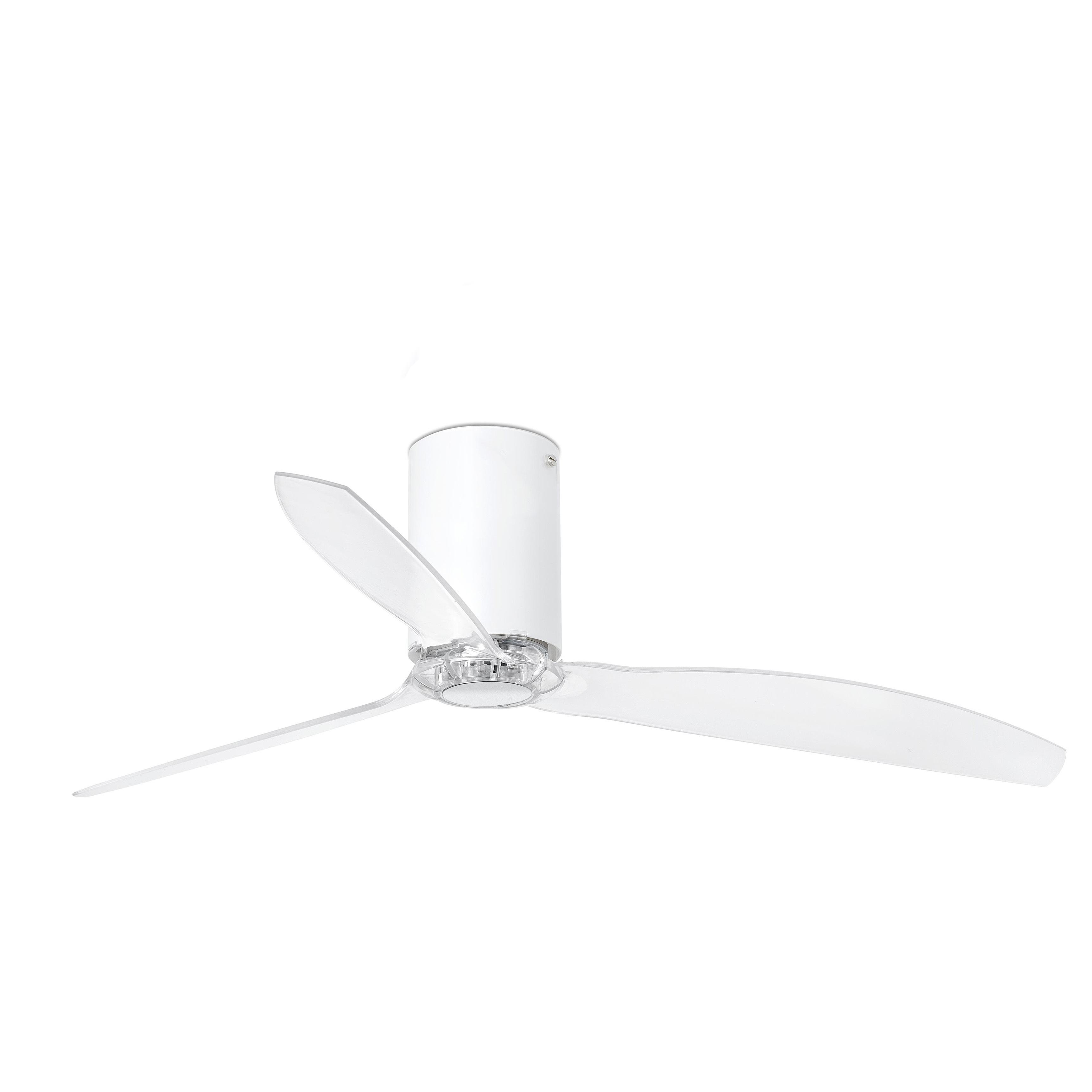 Ventilador de Techo Design Blanco con Spot Design Blanco y Palas